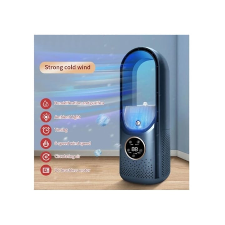 Umidificator 3L, umidificare, nebulizare dubla, rotativ, colorat