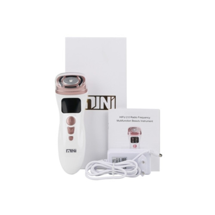 Aparat mini Hifu, 3 moduri, 5 niveluri, rejuvenare profesionala, utilizare acasa