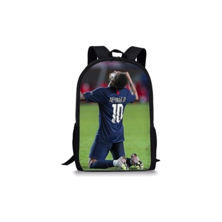 Ghiozdan scolar Neymar Jr. pentru baieti si fete, imprimare 3D, marime M