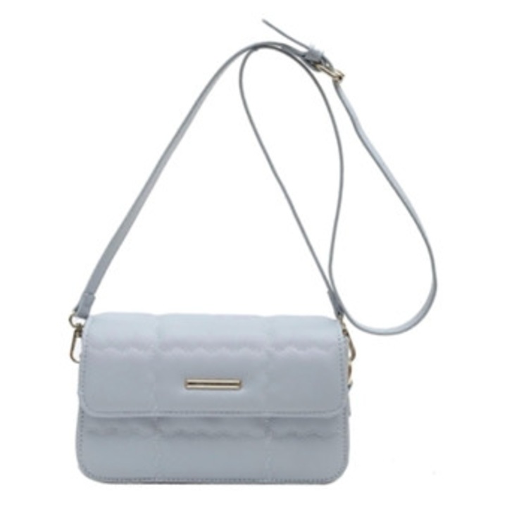 Női táska, fehér, ökológiai bőrből, crossbody táska és hátizsák szett