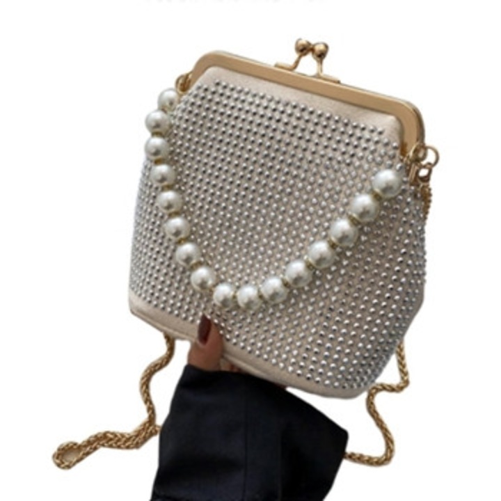 Csillogó válltáska, crossbody táska, láncos táska nőknek, alkalmi eseményekre