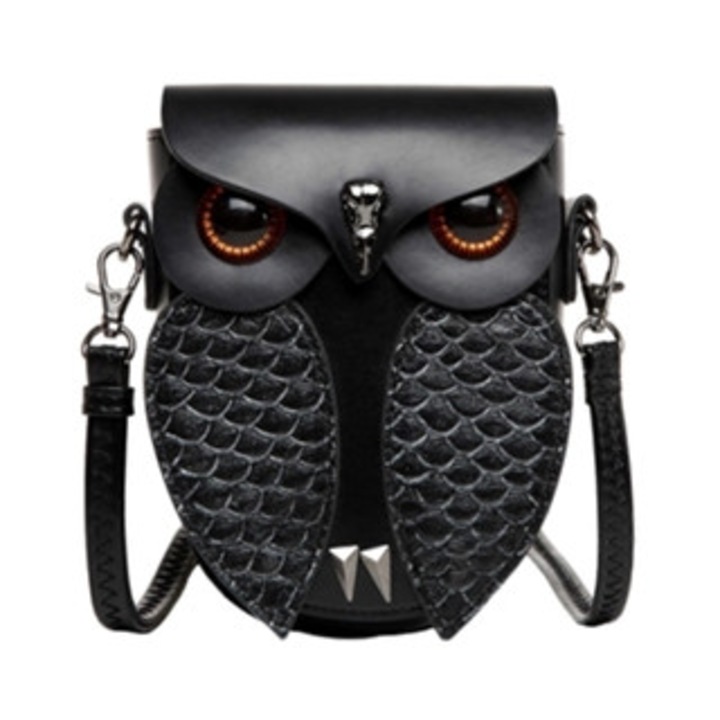 Punk stílusú műbőr crossbody táska, többféle viselési lehetőség, többszínű