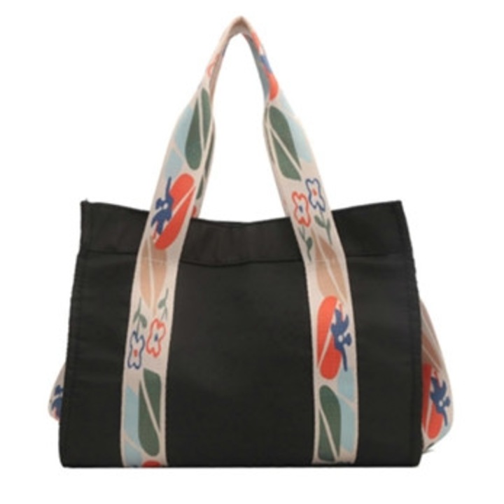 Geanta de umar cu curea lata, capacitate mare, alba