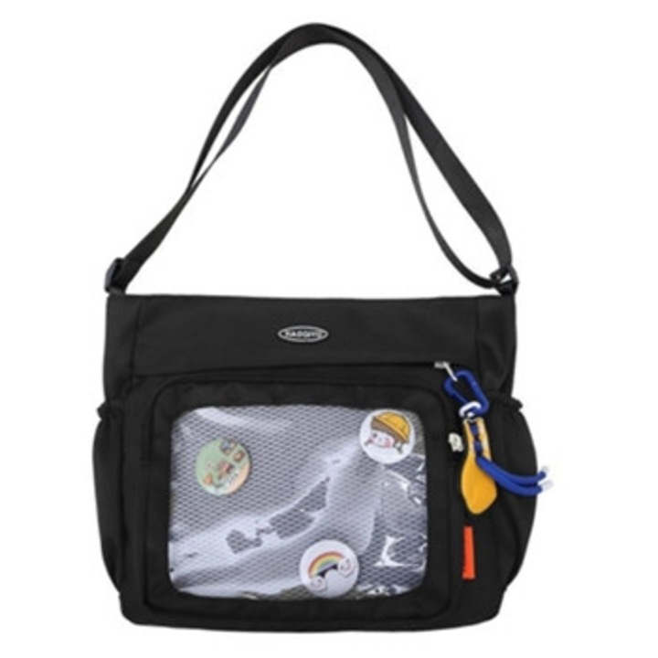 Ita fehér crossbody táska, nagy kapacitású, japán stílusú, nőknek és fiatal lányoknak