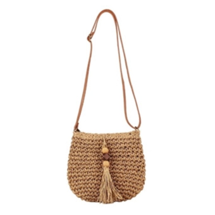 Geanta de umar pentru femei, model de vara, cu curea ajustabila, ideala pentru cumparaturi si calatorii