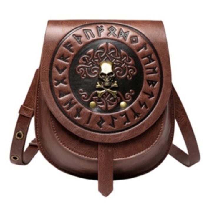 Elegáns női crossbody táska, középkori európai PU bőr, retro stílus