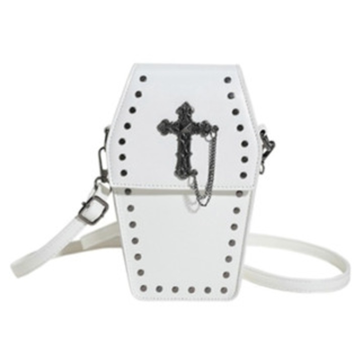 Geanta crossbody in forma de sicriu cu tinte, geanta mica versatila, multicolor.
