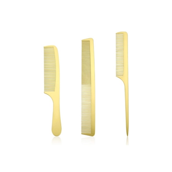 Set de 3 piepteni metalici antistatici