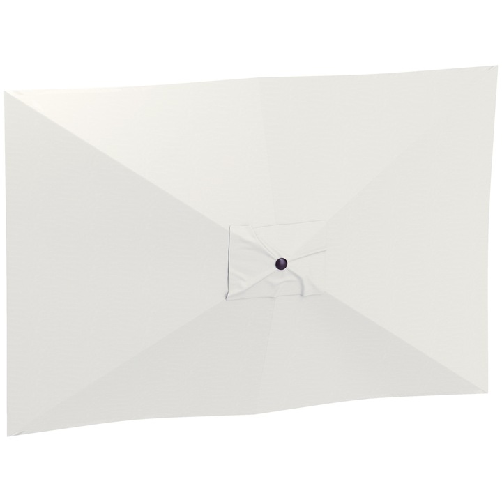 Outsunny Husa de Inlocuire pentru Umbrela Rectangulara 3x2 m cu 6 Stalpi, Poliester Anti UV 50+, Bej