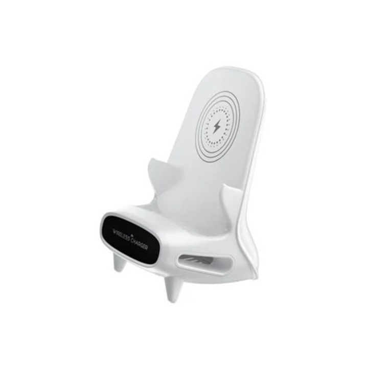 Camera de supraveghere Wireless Charger HD 1080P, alb