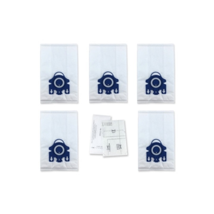 Set 5 piese filtre saci de praf 3D pentru aspiratoare Miele GN S5000 S8000 SF-50 ERS
