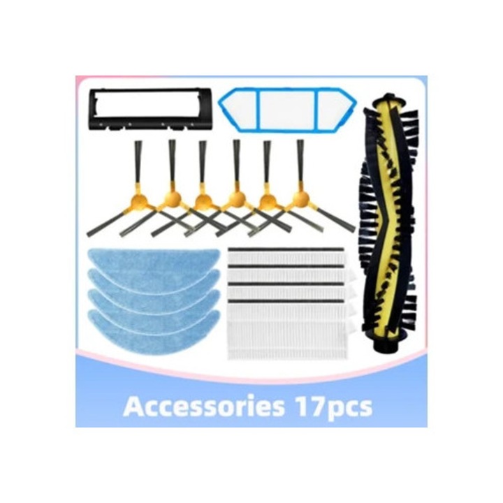 Set piese de schimb pentru aspiratoare Neatsvor X500 X600 Tesvor X500 Pro Ikhos Create Netbot S15, perii laterale, filtre, mopuri