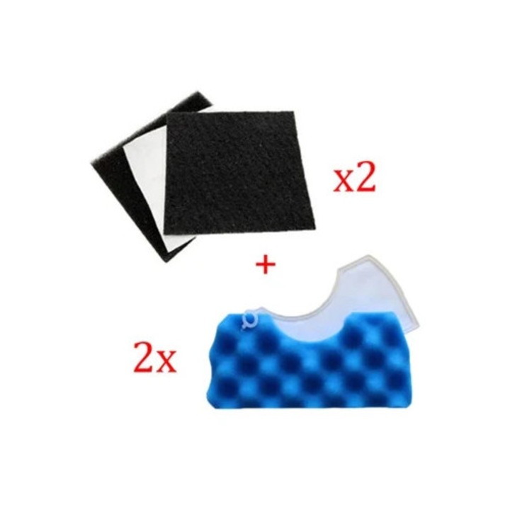 2 kék szivacs és 2 Hepa szűrő Samsung SC43 SC44 SC45 SC46 SC47 robotporszívóhoz