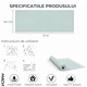 Macvi® Öntapadós Fólia, Zsályazöld, Fényes, Hőálló, 10 m x 60 cm, Vízálló és Olajálló, Tekercses, Konyhába és Bútorra, Fényes Felület