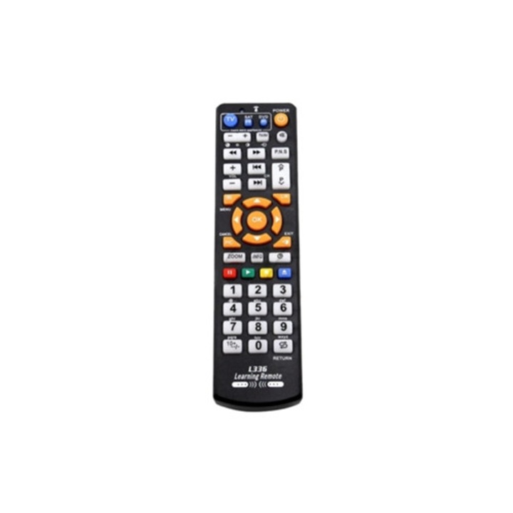Univerzális távirányító TV-hez, Cbl-hez, Dvd-hez, Sat-hoz, Stb-hez, Dvb-hez, Hifi-hez, tanuló funkcióval, többszínű