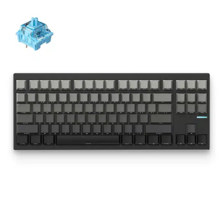 Механична клавиатура MCHOSE GX87S, алуминий, RGB, суичове Mist Blue, 361x144x43mm