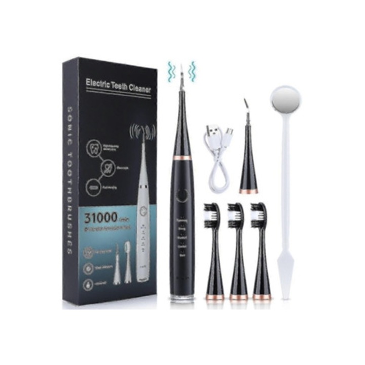 Elektromos ultrahangos szájzuhany, fogkőtisztítás, fogfehérítés, 2023