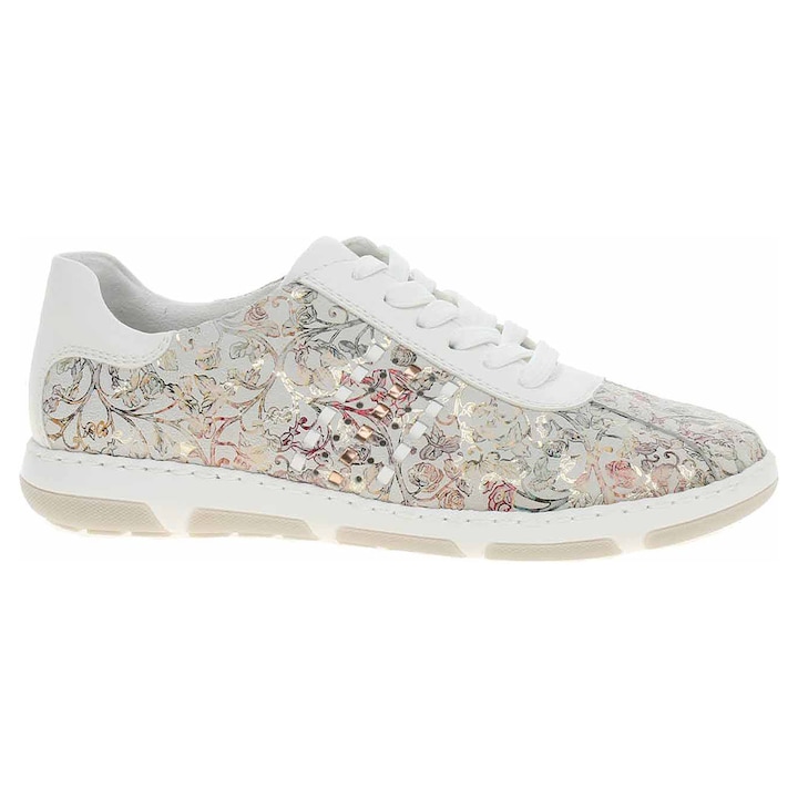 Pantofi Rieker, bej, piele/sintetic, Bej