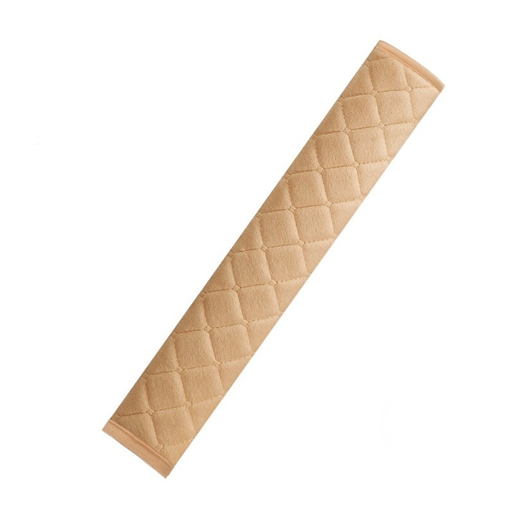 Vállpárna biztonsági övhöz, bézs, 33cm