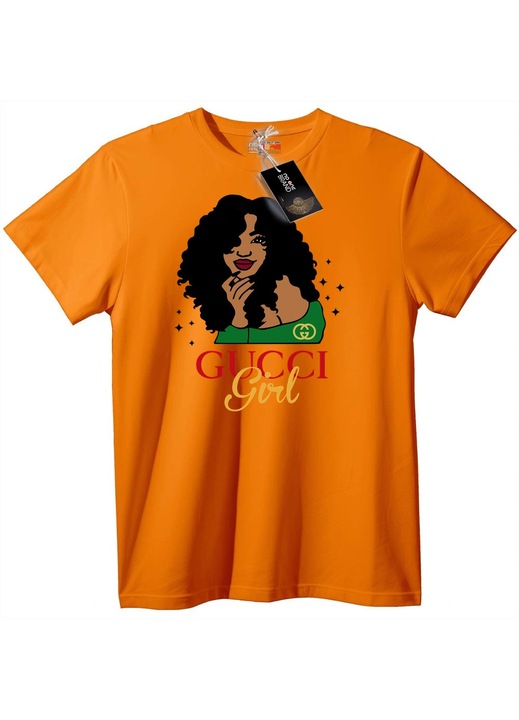 Tricou Gucci Fată, Portocaliu, 6XL