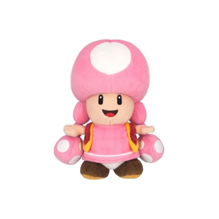 Jucarie de plus Toadette 20 cm, roz, set