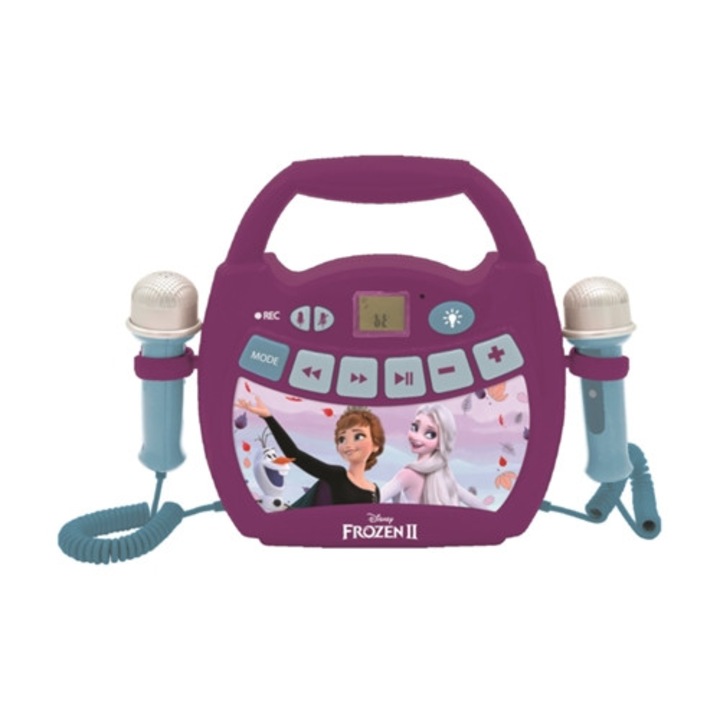 Bluetooth микрофон със светлинни ефекти Frozen, интерактивна играчка за деца, 4 години+