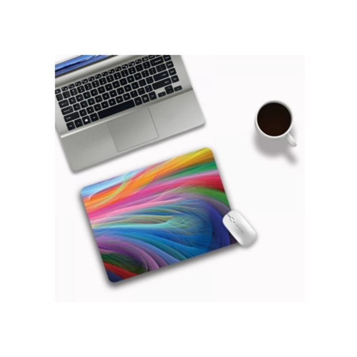 Mousepad ultratin pentru gaming, 200x2403mm, material durabil din policarbonat si tesatura colorata din silicon