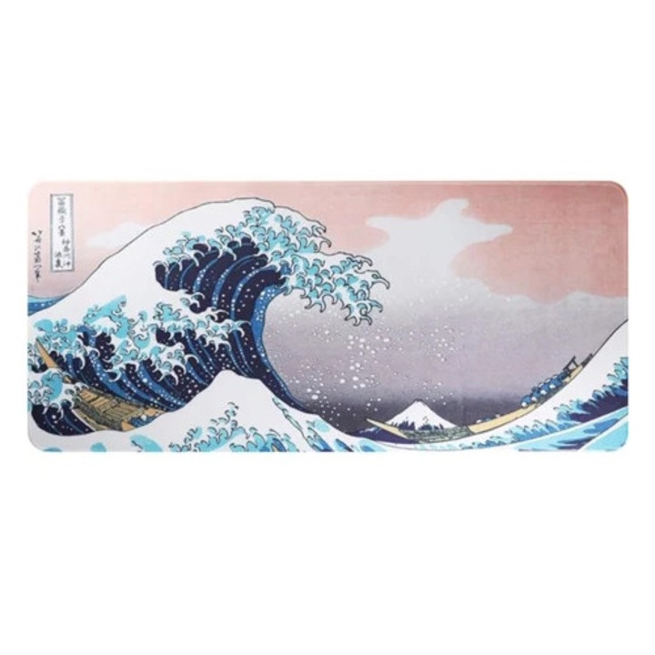 Extra nagy egérpad gaminghez, 90x40x0.3cm, Szegélyezett
