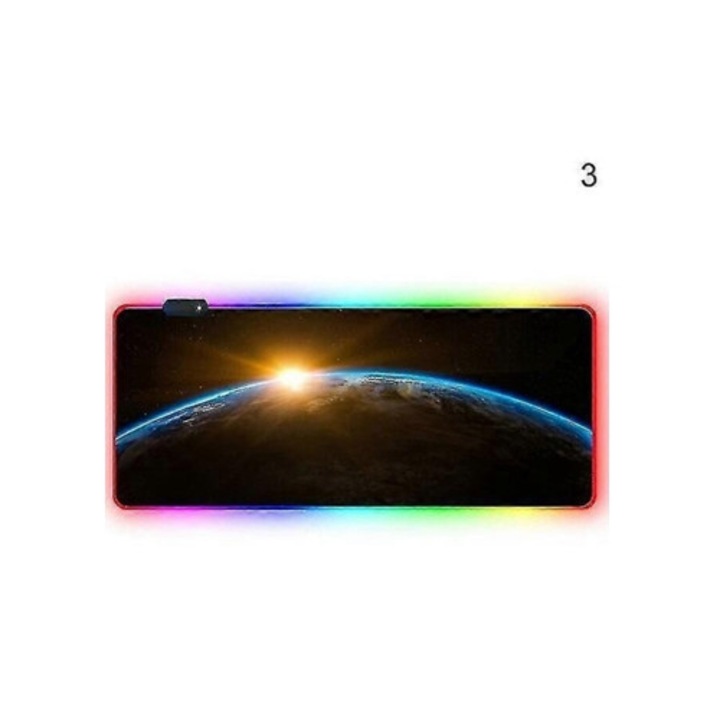 Mousepad RGB LED, 30cm x 8cm