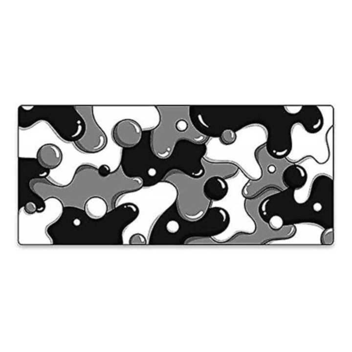 Mousepad XXL Black Friday Kraken, gros, pentru gaming, negru