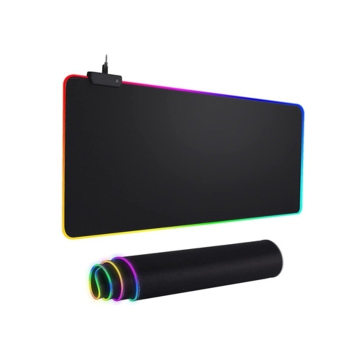 Egérpad RGB LED, nagy