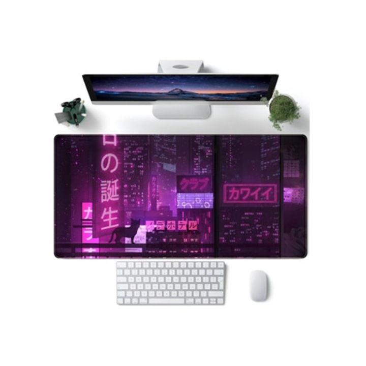 Mousepad XXL extins anime, violet, 400x900mm