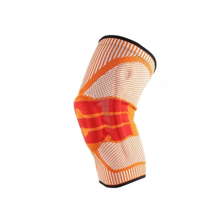 Оранжеви спортни наколенки, M 35-41 см