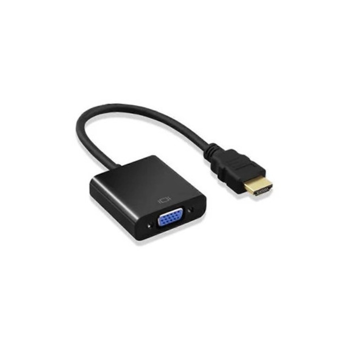 HDMI към VGA адаптерен кабел 1080p, за компютър, лаптоп, HDTV, проектори