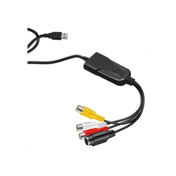 USB 2.0 карта за видеозаснемане, преносим адаптер, видео кабел за DV/TV, DVD, домашна употреба