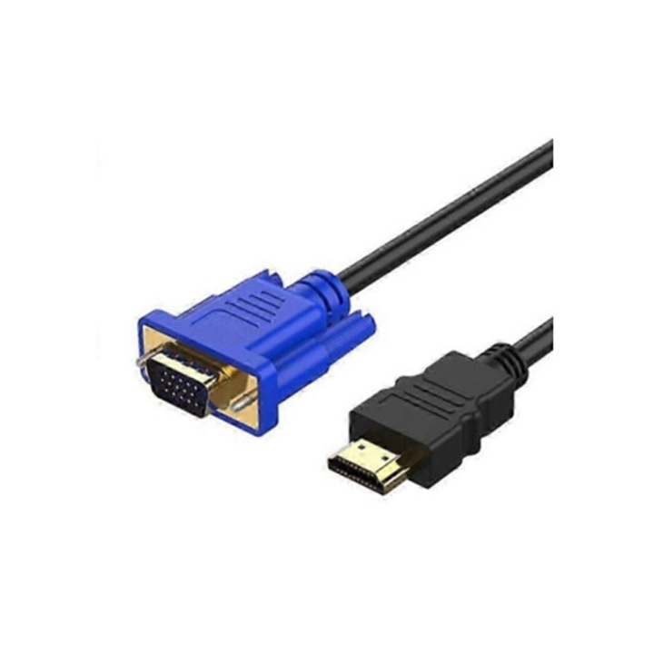 HDMI към VGA кабел 1.8м, HD видео адаптер