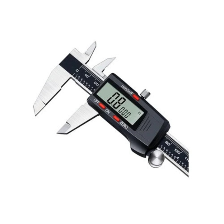 Caliper digital 300mm otel inoxidabil, negru