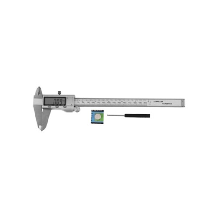 Caliper digital 8 inch 200mm, otel inoxidabil, LCD, set