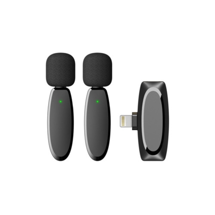 Безжичен Lavalier микрофон за iPhone, чист звук за YouTube, TikTok, подкасти, влогове, стрийминг на живо