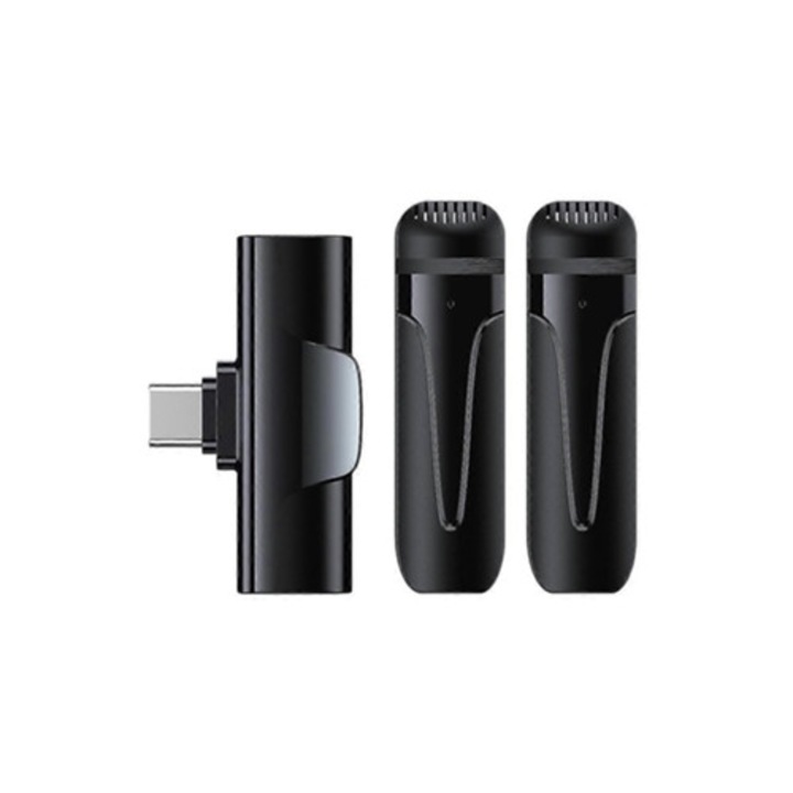 Безжичен 2.4G Lavalier микрофон Plug and Play за стрийминг на живо Vlogs