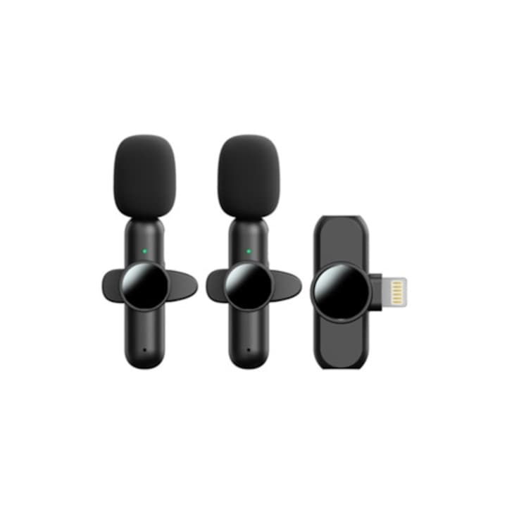 Microfon lavalier cu fir pentru telefoane mobile si laptopuri, sensibilitate ridicata, Siurn