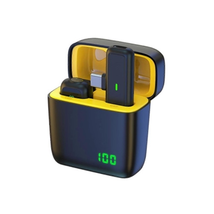 Безжичен Lavalier микрофон SX5C Type B за видеозапис и перкусии, с цифров дисплей
