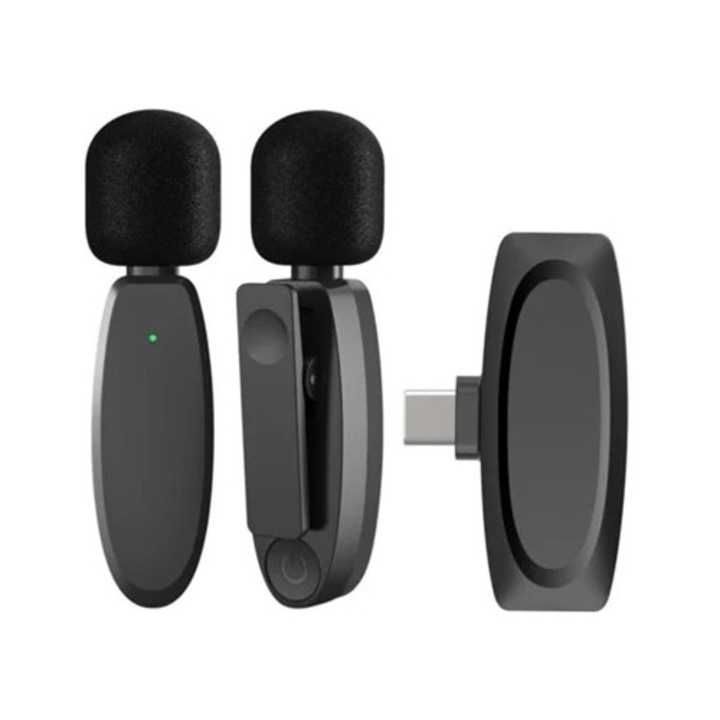 Безжичен Lavalier микрофон за Android, чист звук за YouTube, TikTok, подкасти, влогове, стрийминг на живо