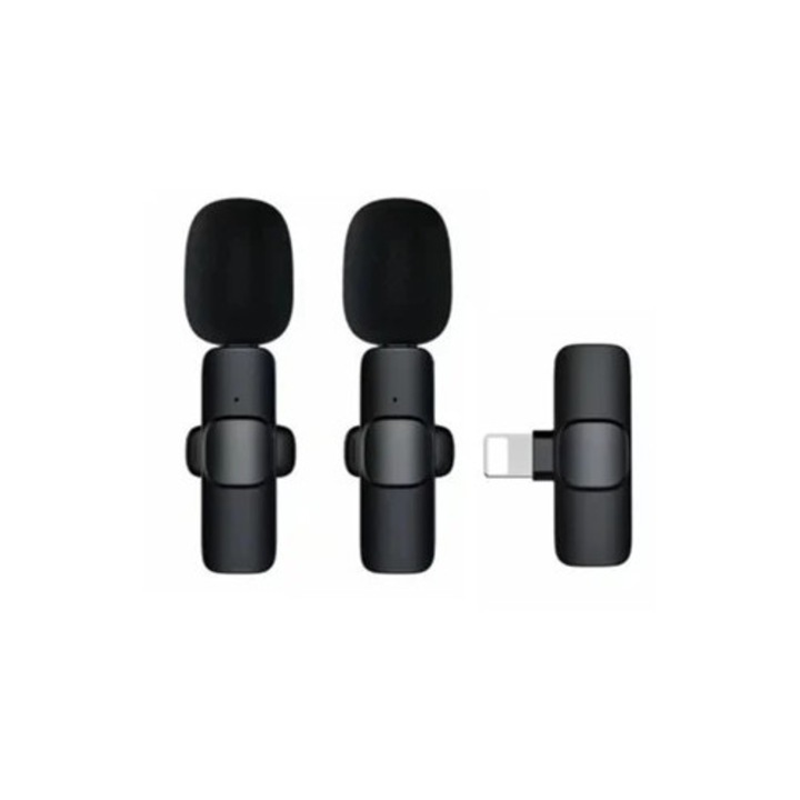 Set de 2 microfoane lavalier wireless pentru iPad, microfon video wireless