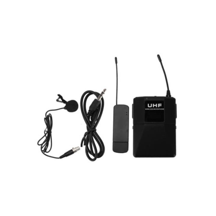 Sistem microfon lavalier wireless 10 canale USB-101T, transmisor