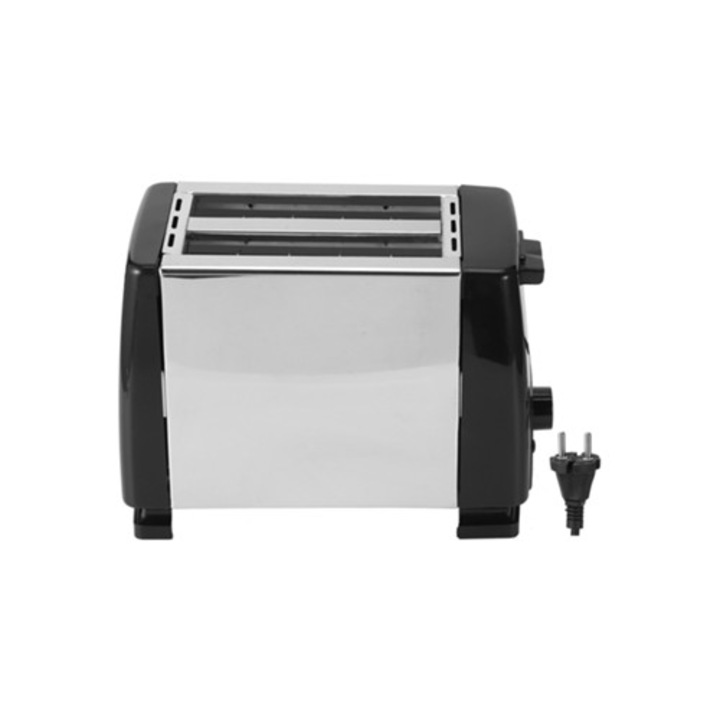 Prajitor de paine 2 felii, 650W, 850W, 6 nivele, negru