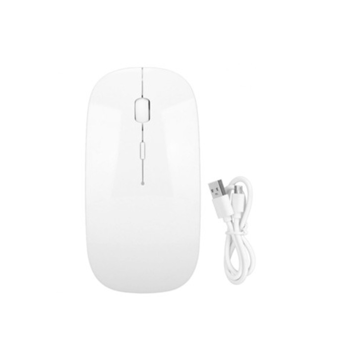 Vezeték nélküli egér, újratölthető, 450mAh, csendes, ujjlenyomat-álló, kényelmes laptophoz