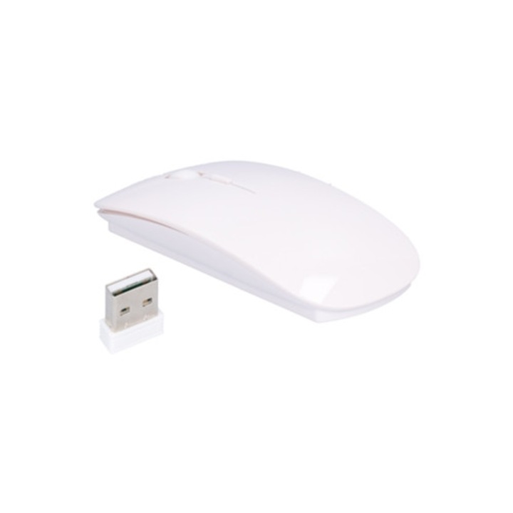 2.4G vezeték nélküli hordozható egér, vékony, USB vevővel, irodai, laptop, számítógép, tablet számára