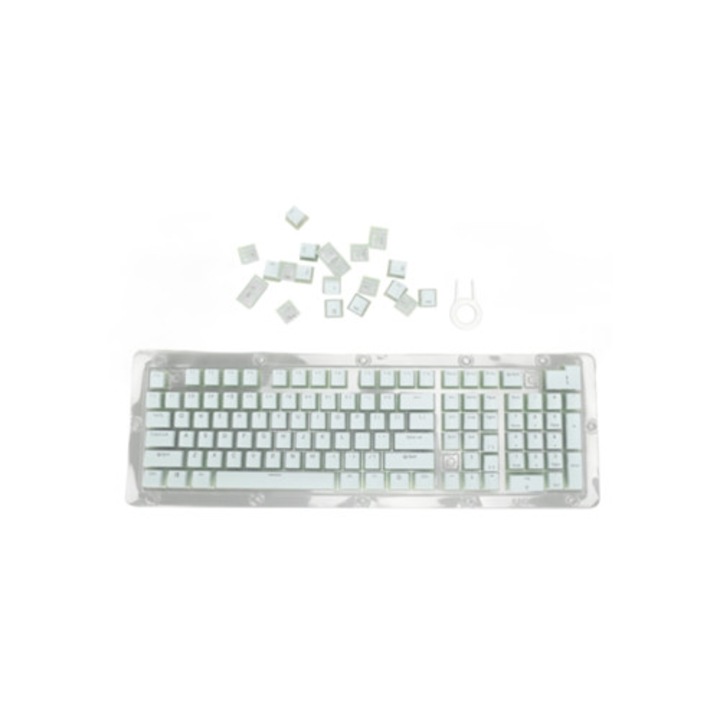Tastatura mecanica cu 130 de taste, dual-color, ergonomic, dimensiuni OEM