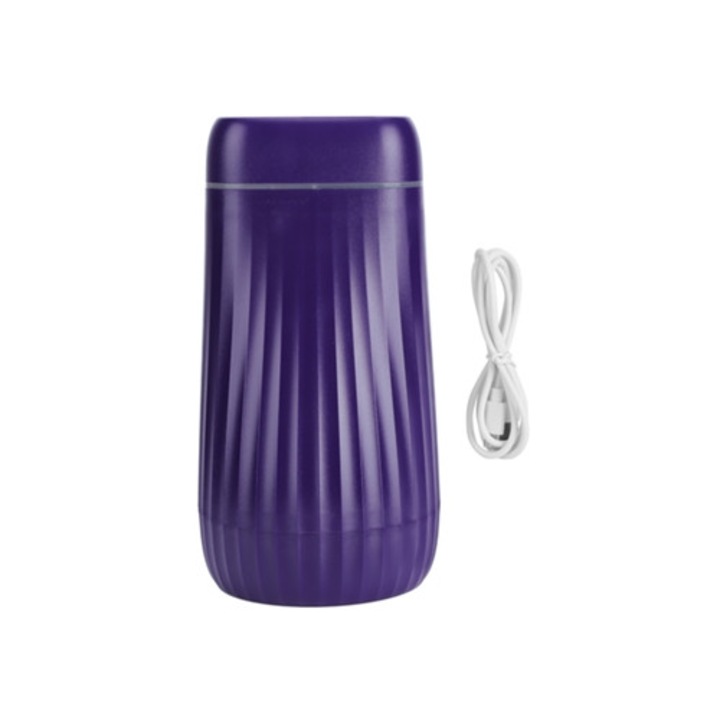 USB ултразвуков овлажнител 1000ml, 2 дюзи, регулируема цветна светлина